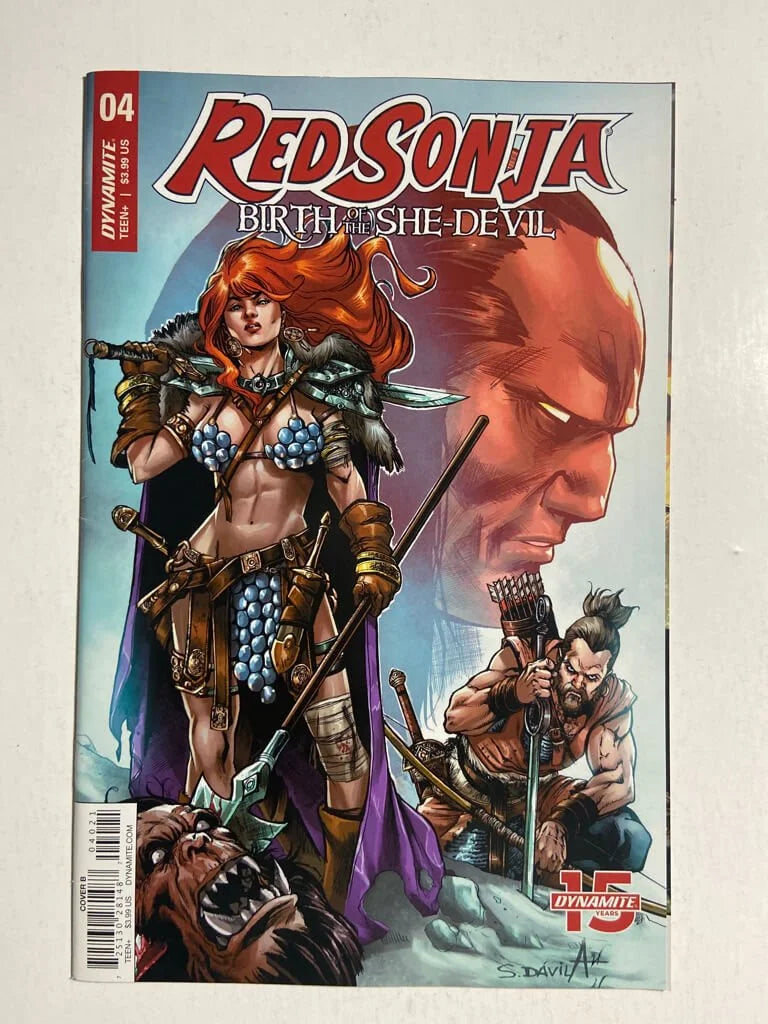 RED SONJA Birth of The She-Devil #4 VF+ B Davila Variant