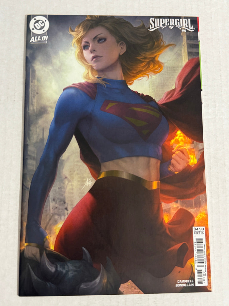 SUPERGIRL #4 Vol 8 NM Artgerm Variant