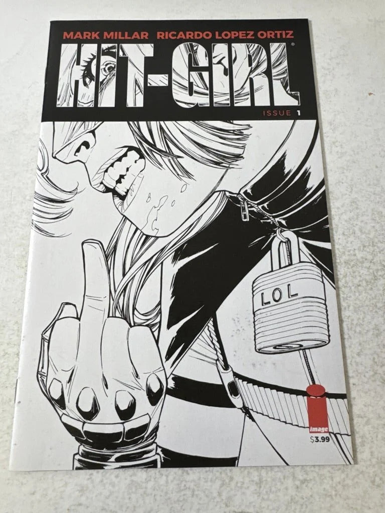 HIT-GIRL #1 Vol 2 NM B/W Variant
