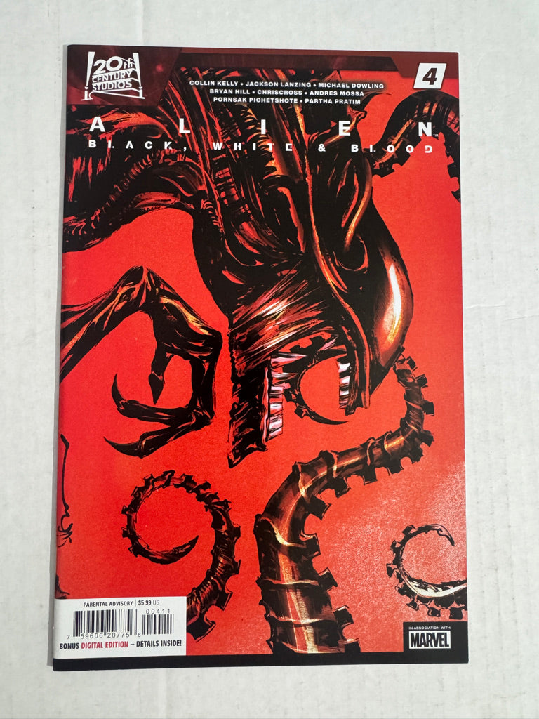 ALIEN BLACK WHITE & BLOOD #4 NM Dustin Nguyen Cover