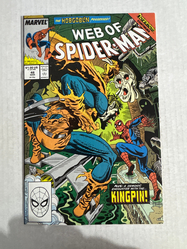WEB OF SPIDER-MAn #48 VF+ 1ST APPEARANCE