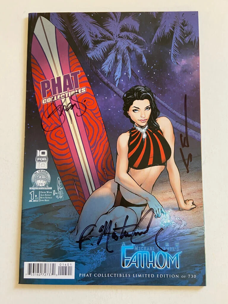 FATHOM #1 Vol 5 NM- Phat Collectibles Exclusive Variant LTD 730 SIGNED 3x