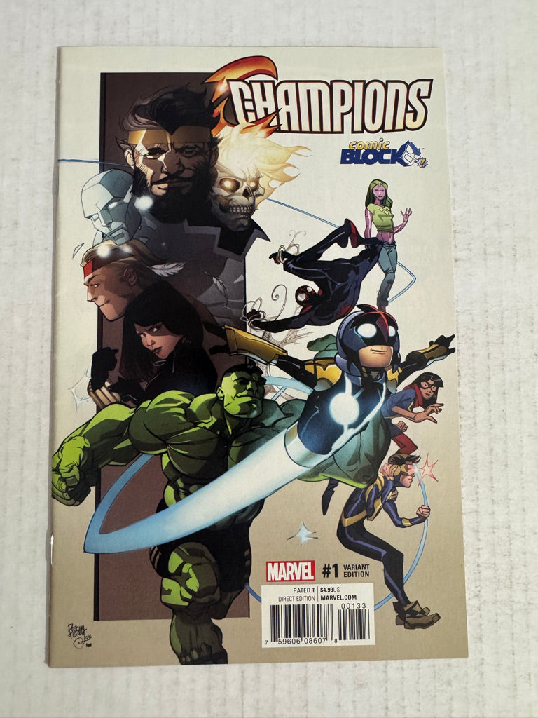 THE CHAMPIONS #1 Vol 2 NM Pascal Ferry Comic Block Variant