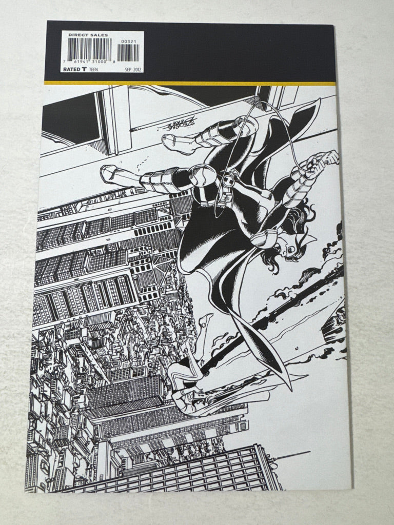 HUNTRESS POWER GIRL WORLD'S FINEST #3 NM 1:25 B/W George Perez Variant