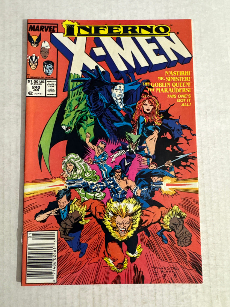 UNCANNY X-MEN #240 VF NEWSSTAND