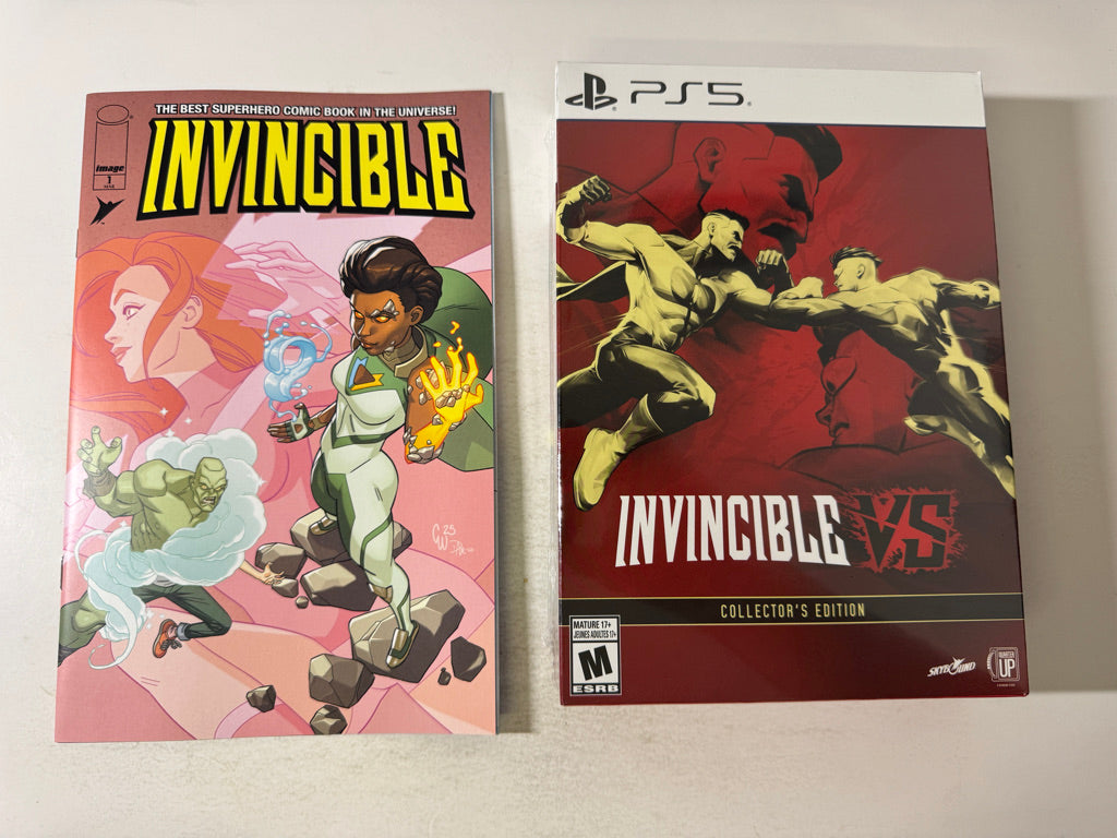 INVINCIBLE VS PS5 Collectors Edition W/ Invincible #1 Reprint Variant 1ST APPEARANCE