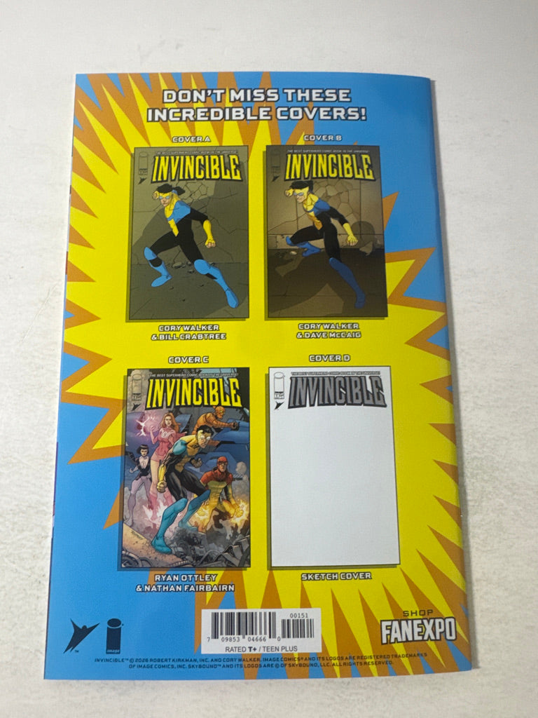 INVINCIBLE #1 NM Kael Gnu Foil Facsimile Variant
