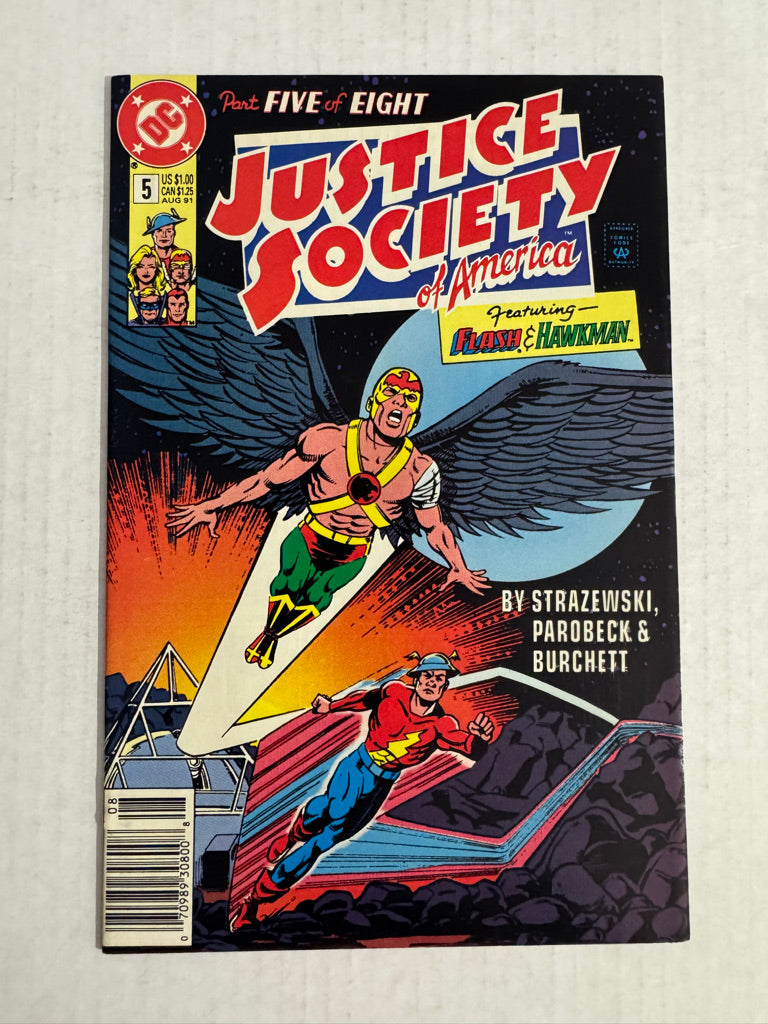 JUSTICE SOCIETY OF AMERICA #5 VF/NM NEWSSTAND