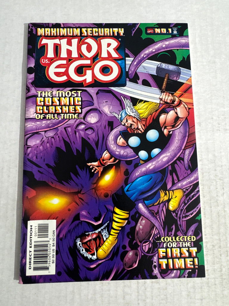 MAXIMUM SECURITY Thor Vs Ego #1 NM