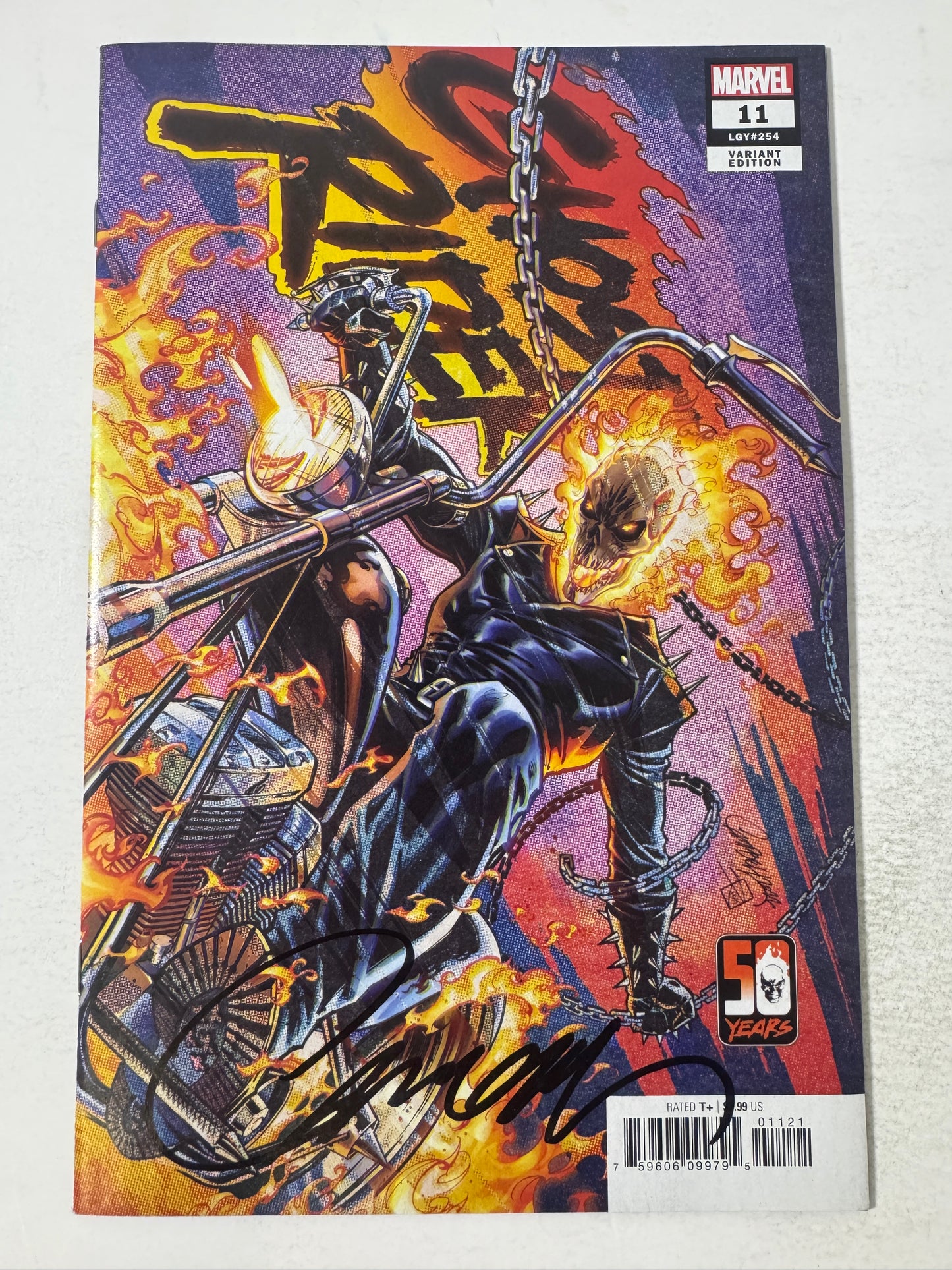 GHOST RIDER #11 Vol 7 NM J Scott Campbell Variant SIGNED
