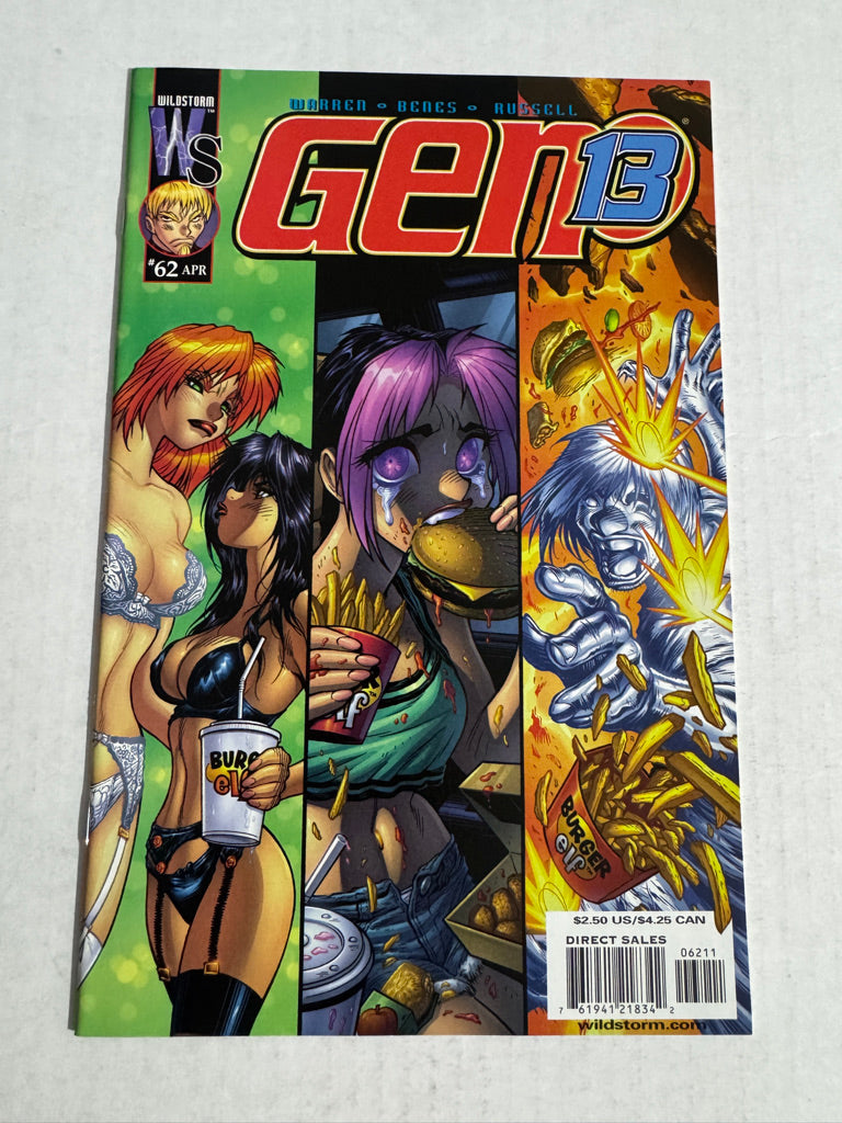 GEN 13 #62 Vol 2 VF/NM Adam Warren Cover