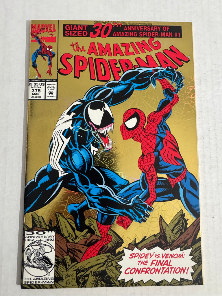 AMAZING SPIDER-MAN #375 VF/NM Mark Bagley Foil Cover