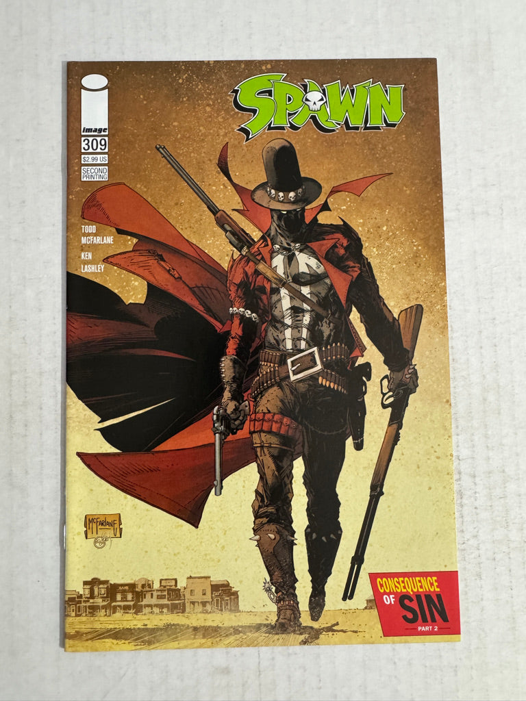 SPAWN #309 NM 2nd Print Todd McFarlane Variant 1ST APPEARANCE