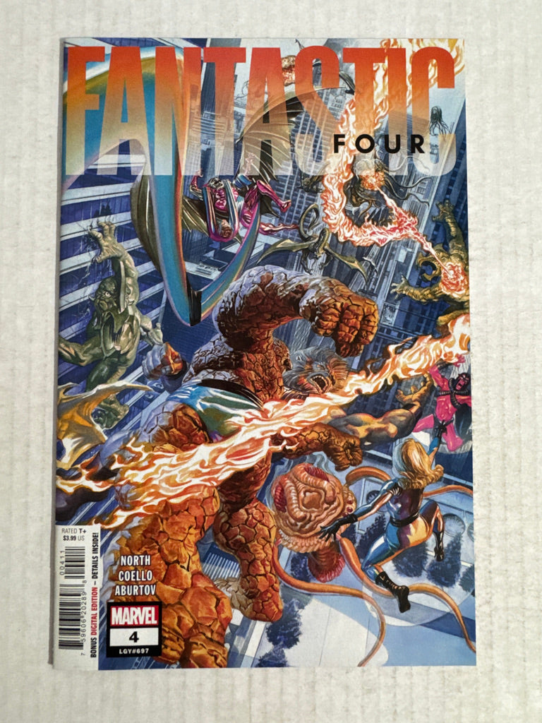 FANTASTIC FOUR #4 Vol 7 NM- Alex Ross Cover
