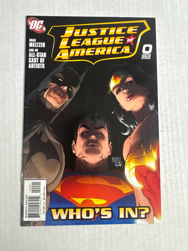 JUSTICE LEAGUE OF AMERICA #0 Vol 2 NM- Michael Turner Cover