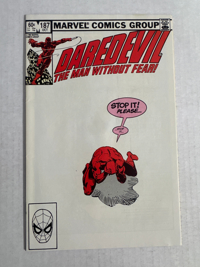 DAREDEVIL #187 NM- Frank Miller Cover