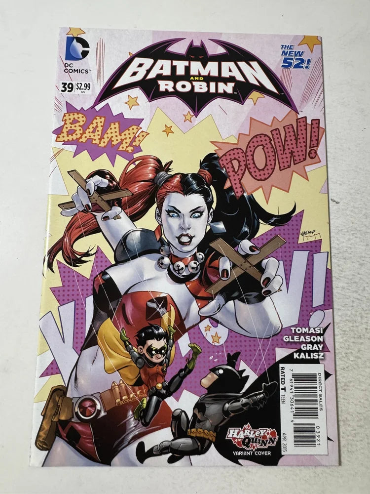BATMAN & ROBIN #39 Vol 2 VF/NM Lupacchino Harley Quinn Variant