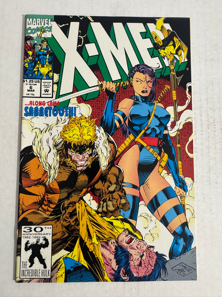 X-MEN #6 NM Jim Lee Cover