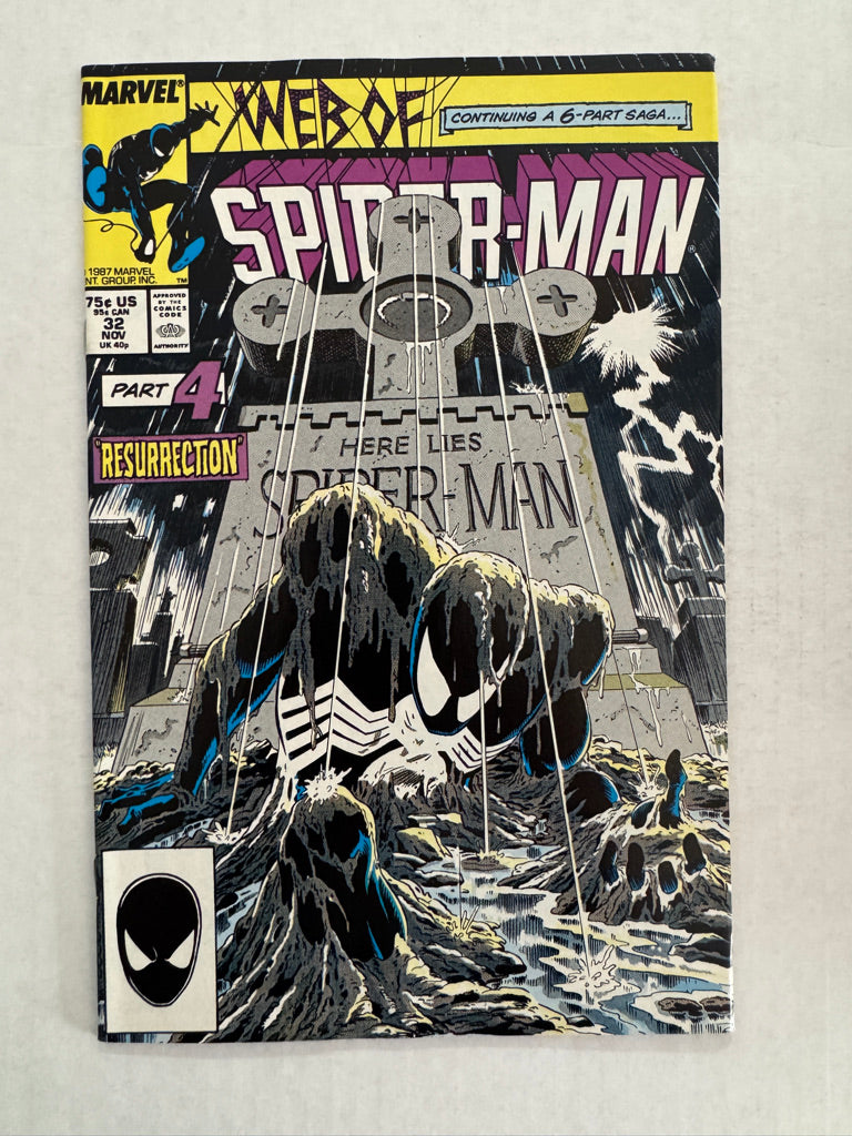 WEB OF SPIDER-MAN #32 NM Mike Zeck Cover