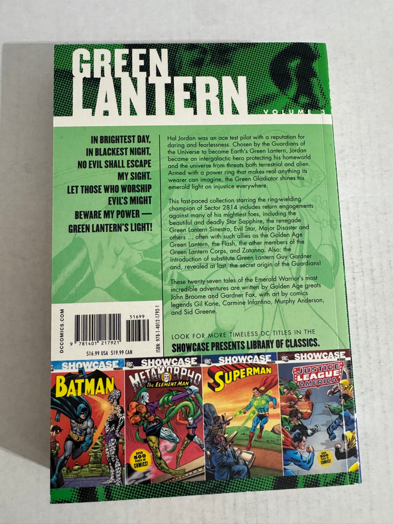 SHOWCASE PRESENTS GREEN LANTERN Vol 3 TPB NM OOP