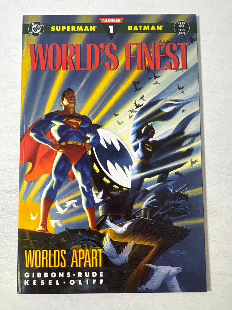 SUPERMAN BATMAN WORLD'S FINEST COMICS #1 NM Steve Rude Cover