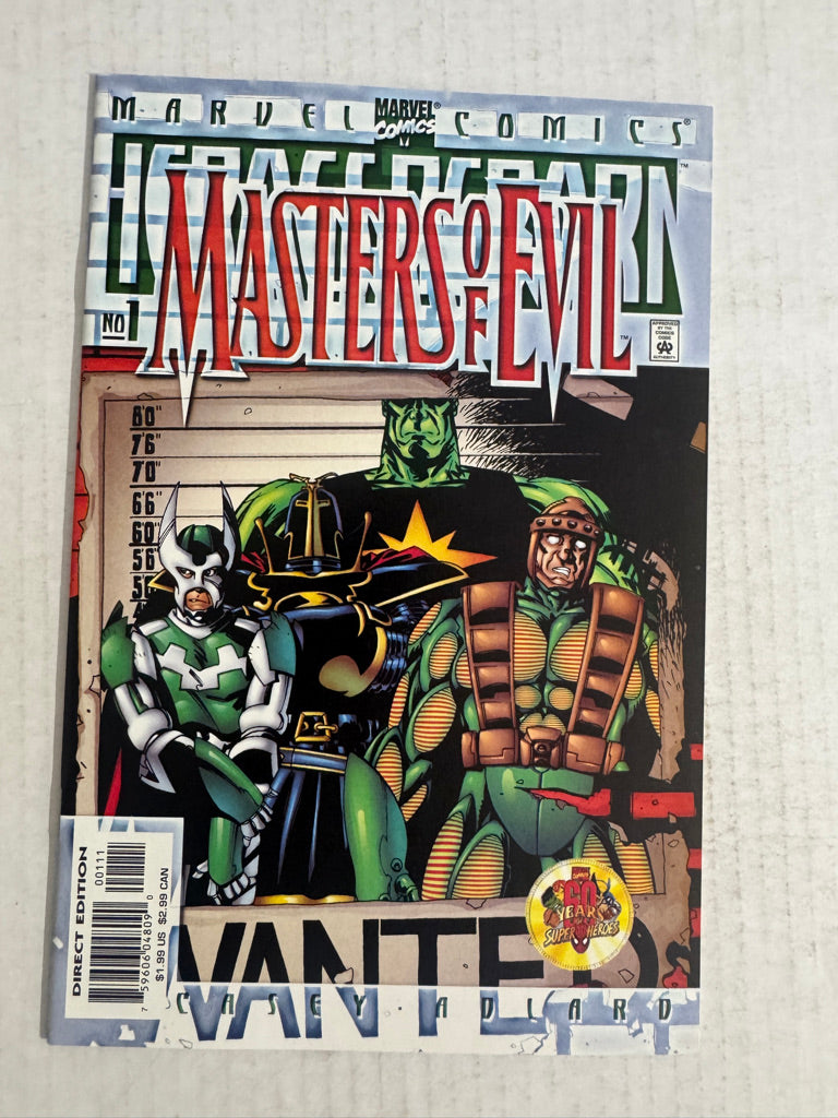 HEROES REBORN MASTERS OF EVIL #1 NM