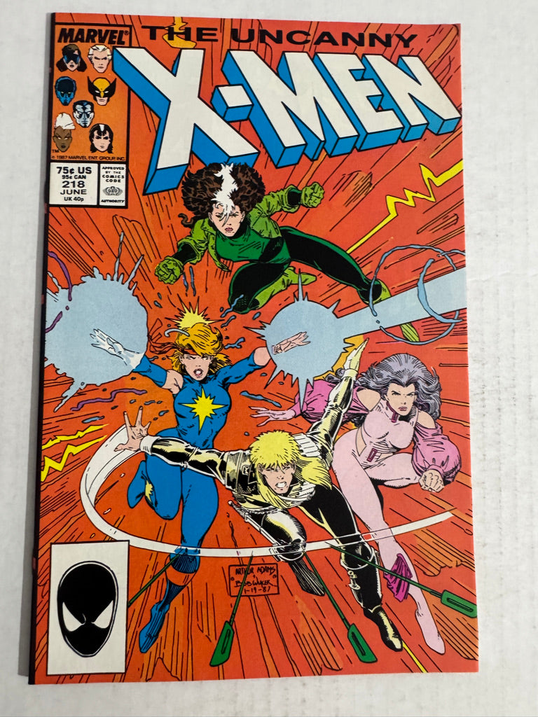 UNCANNY X-MEN #218 NM Arthur Adams Cover