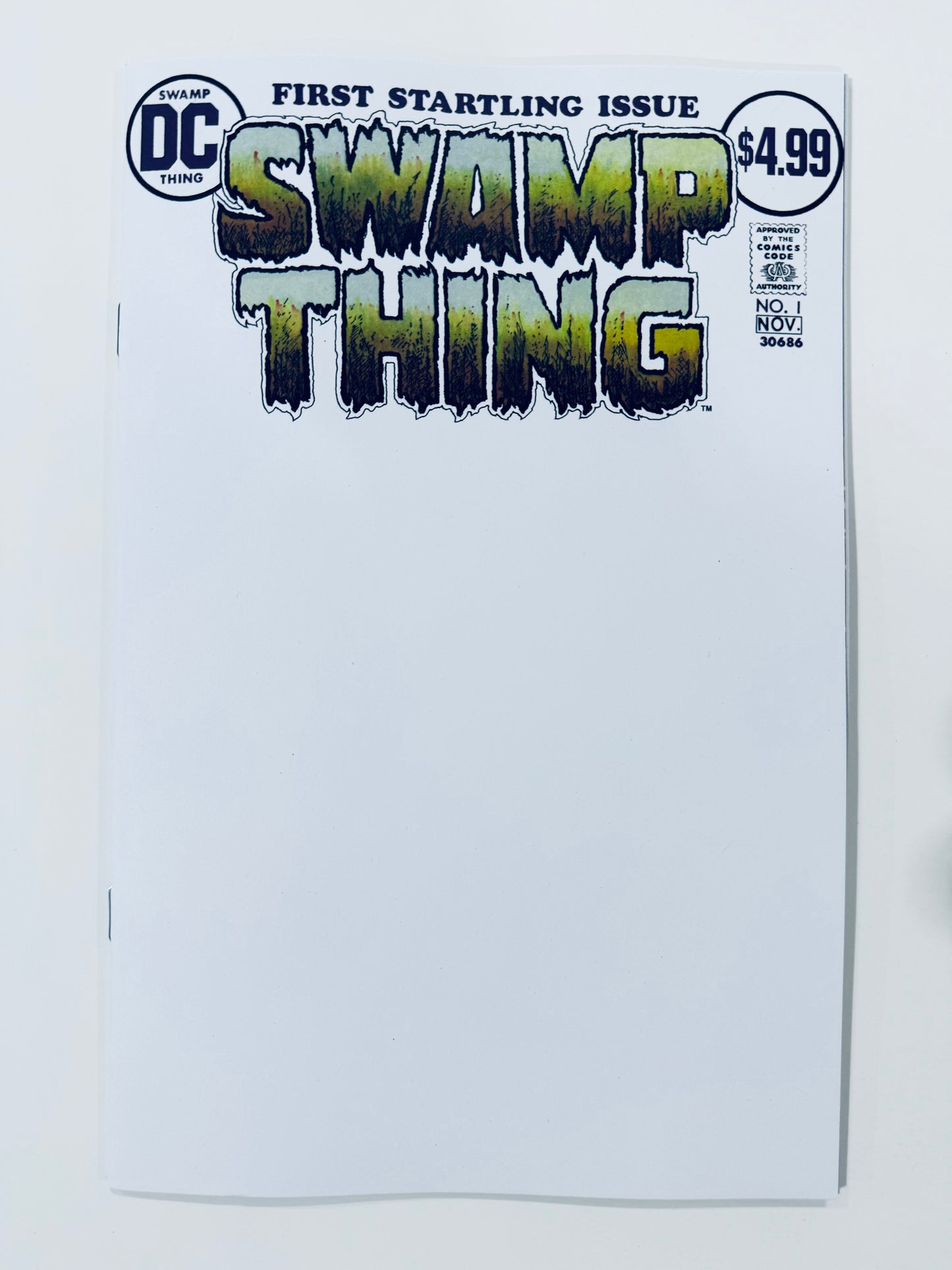 SWAMP THING #1 2026 FACSIMILE EDITION NM Blank Variant