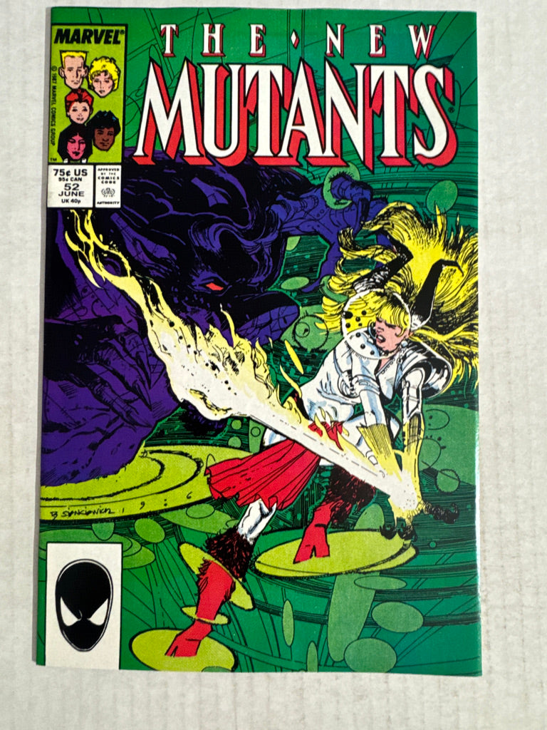 NEW MUTANTS #52 NM- Bill Sienkiewicz Cover