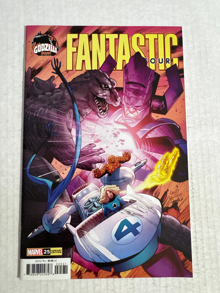 FANTASTIC FOUR #25 Vol 7 NM Greg Land Godzilla Variant