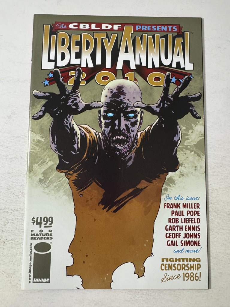 CBLDF LIBERTY ANNUAL 2010 NM Charlie Adlard Walking Dead Variant