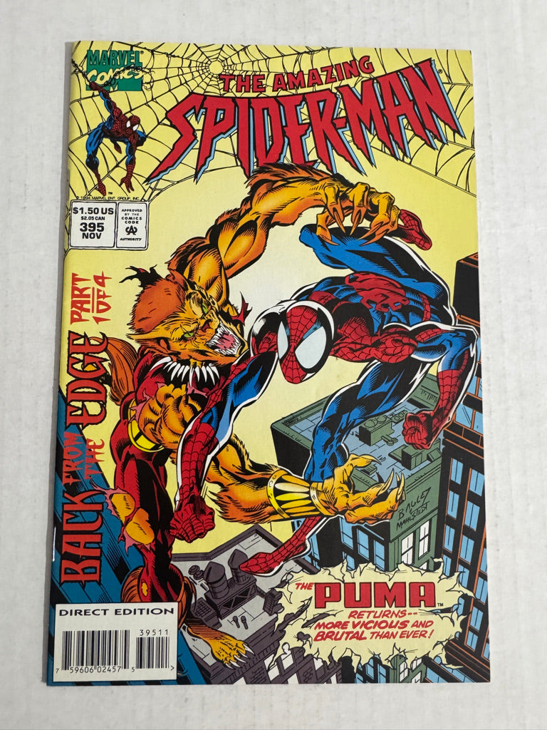AMAZING SPIDER-MAN #395 VF Mark Bagley Cover