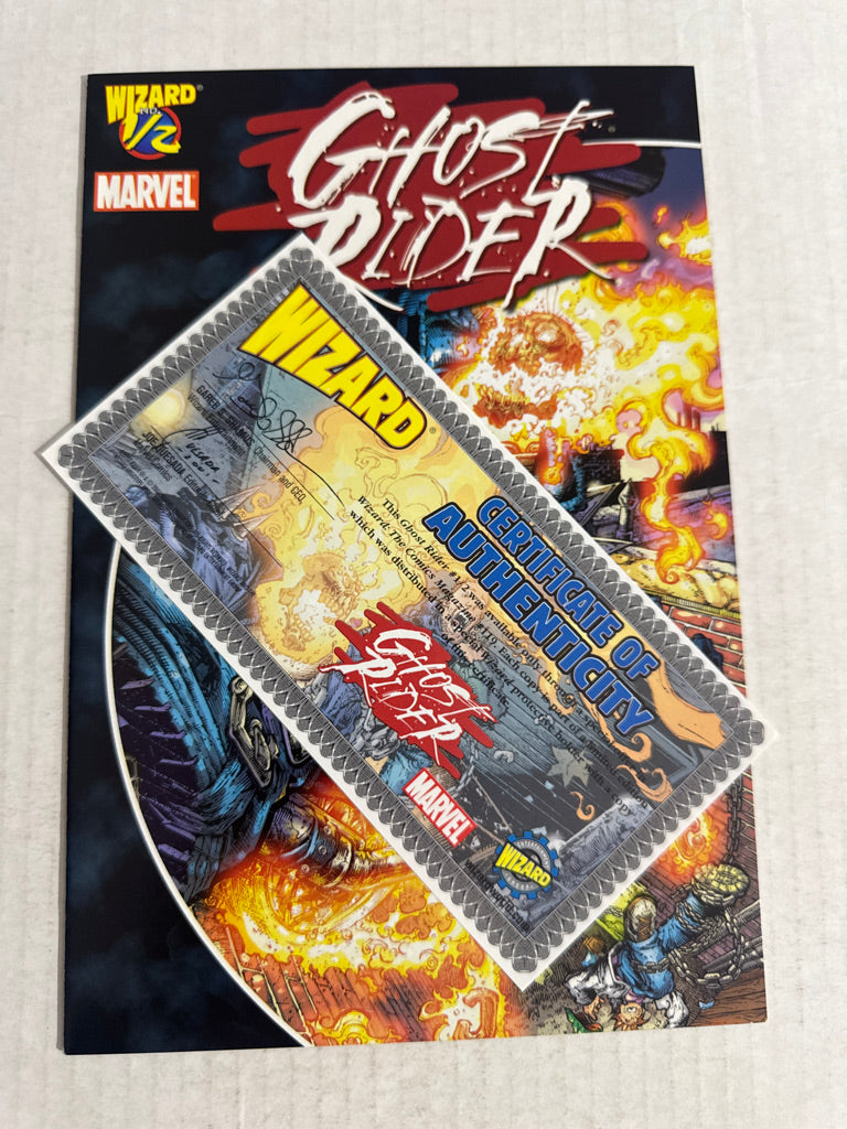 GHOST RIDER #1/2 NM Wizard Exclusive
