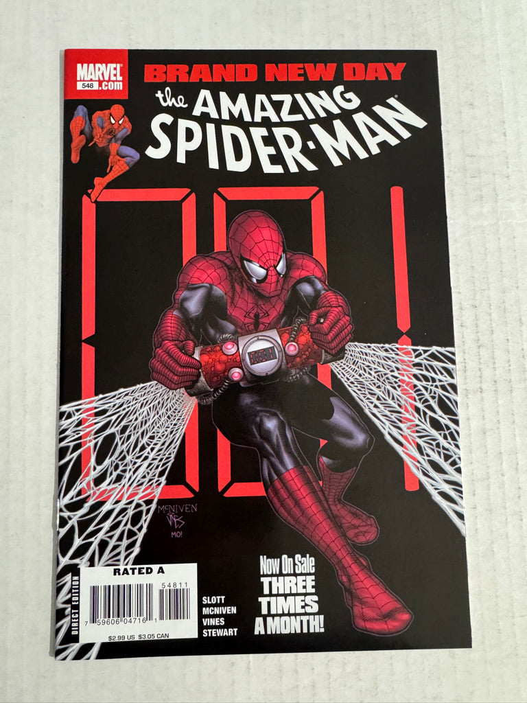 AMAZING SPIDER-MAN #548 NM Steve McNiven Cover