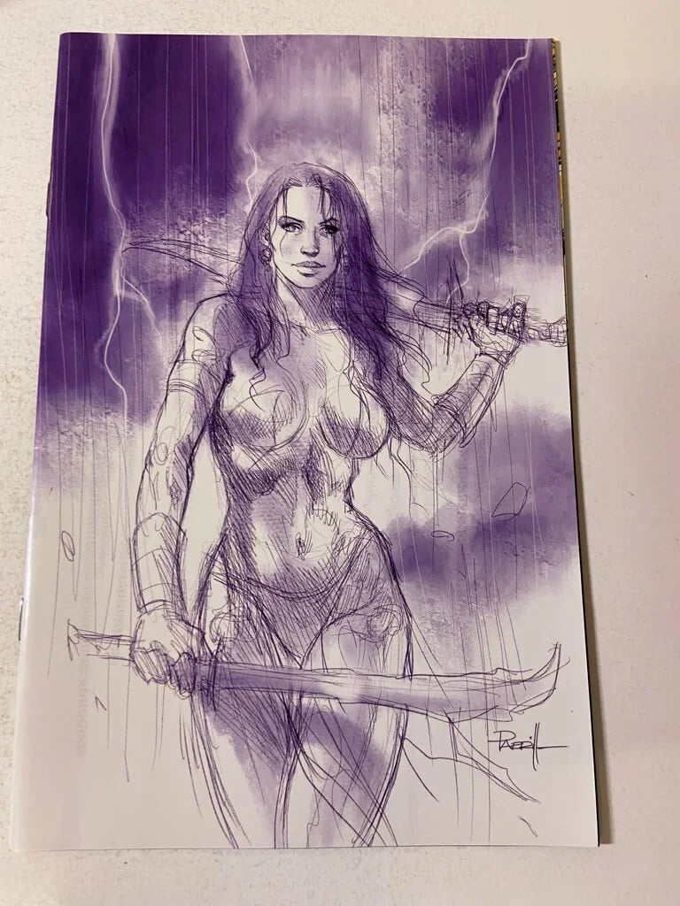 DEJAH THORIS #5 1:25 Lucio Parrillo Virgin Purple Tint Sketch Variant