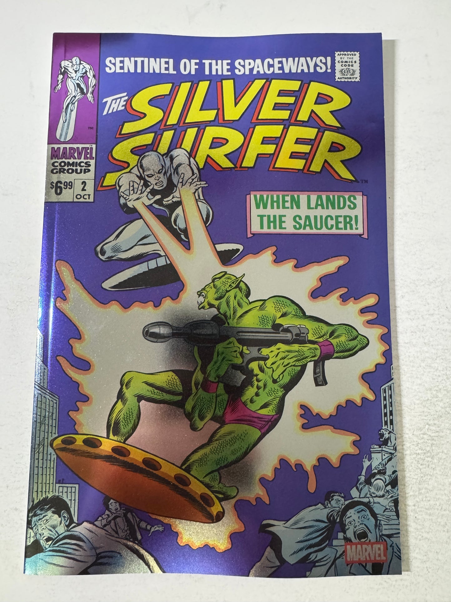 SILVER SURFER #2 NM Facsimile Foil Variant
