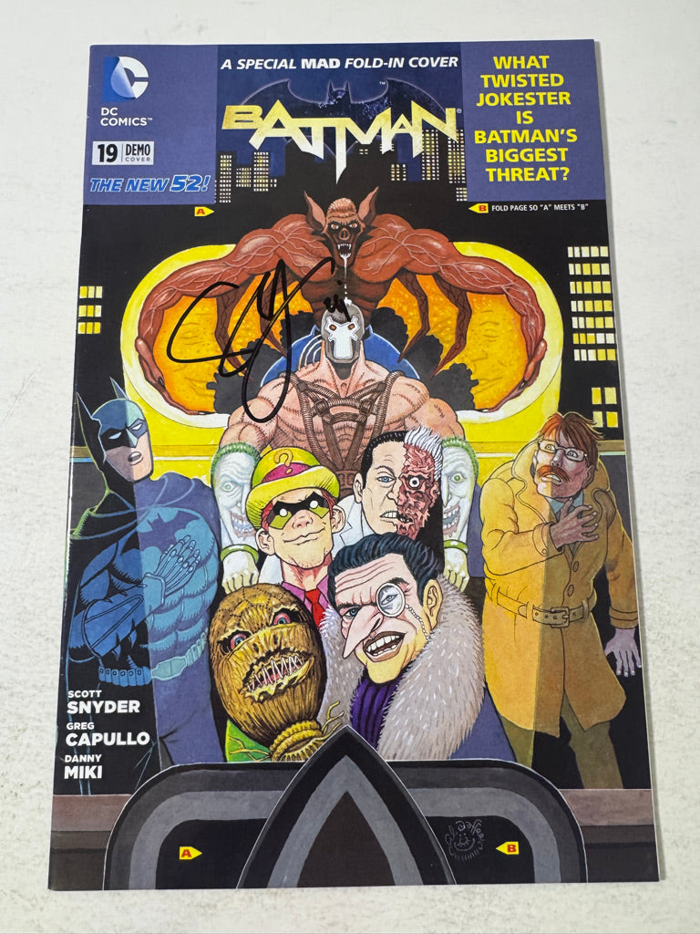 BATMAN #19 Vol 2 NM- MAD Variant SIGNED By Scott Snyder