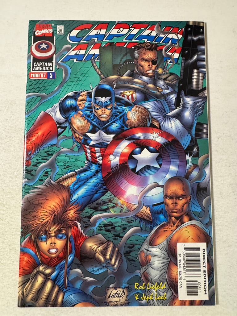 CAPTAIN AMERICA #5 Vol 2 NM Rob Liefeld Cover