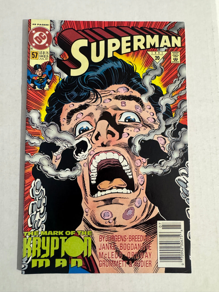 SUPERMAN #57 Vol 2 FN+ NEWSSTAND