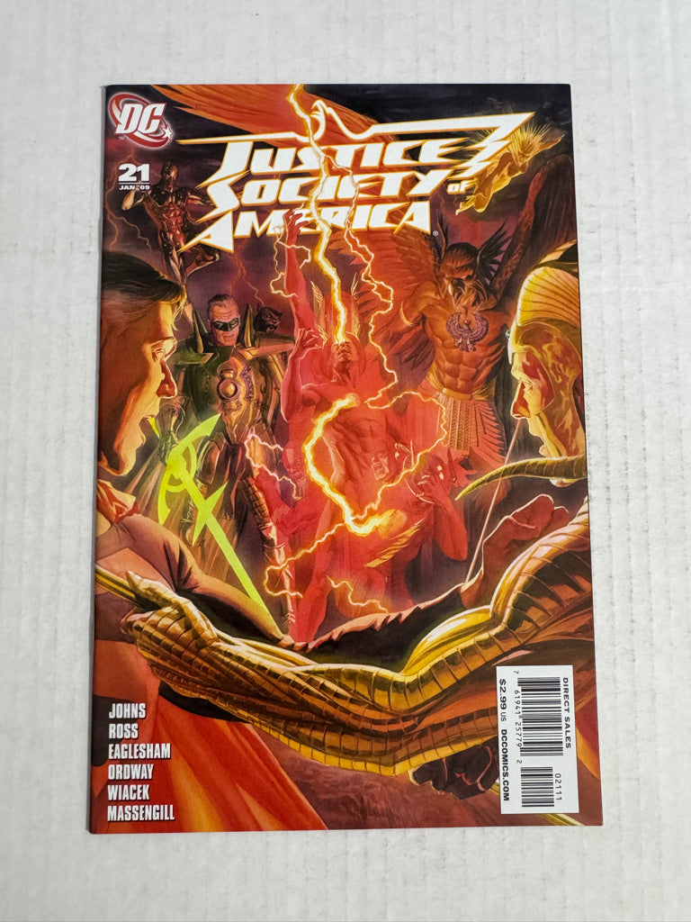 JUSTICE SOCIETY OF AMERICA #21 Vol 3 NM Alex Ross Cover