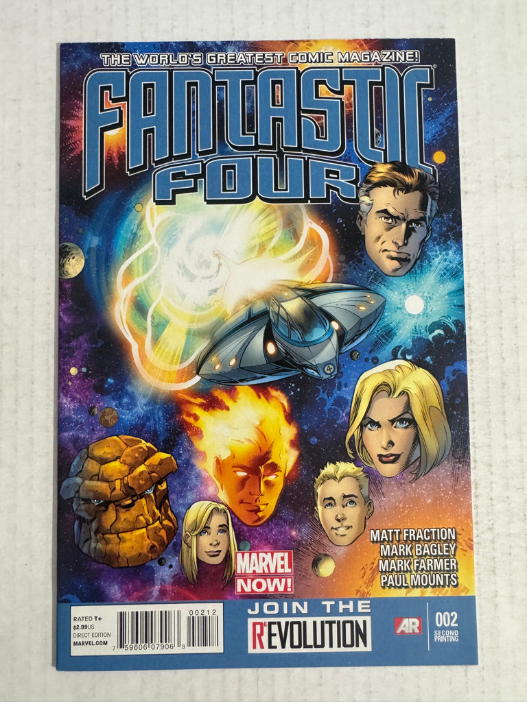 FANTASTIC FOUR #2 Vol 4 NM- 2nd Print Variant