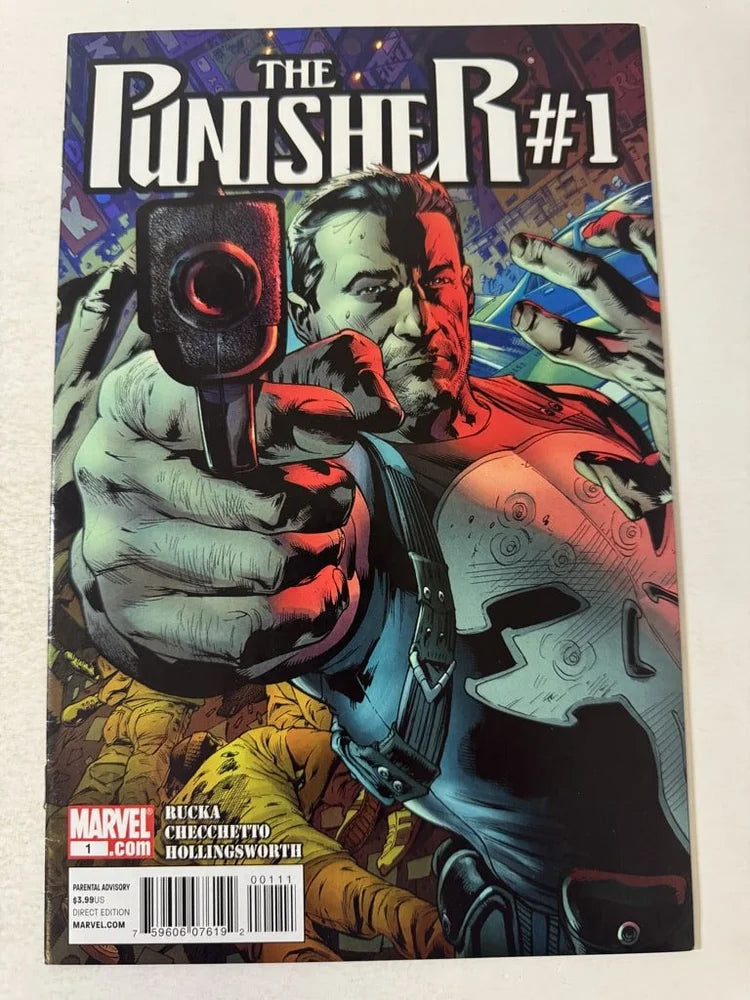 PUNISHER #1 Vol 8 VF/NM Bryan Hitch Cover
