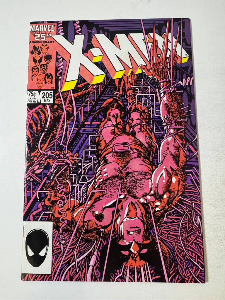 UNCANNY X-MEN #205 VF Barry Windsor-Smith Cover