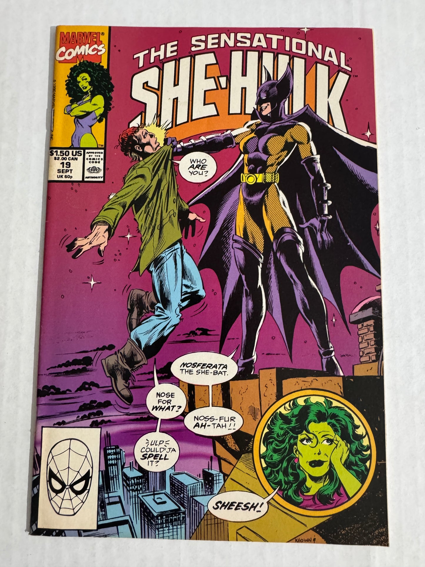 SENSATIONAL SHE-HULK #19 VF/NM Dale Keown Cover 1ST APPEARANCE
