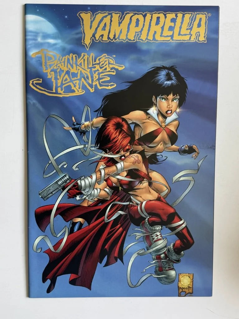 VAMPIRELLA PAINKILLER JANE NM Joe Quesada Gold Foil Variant (Harris)
