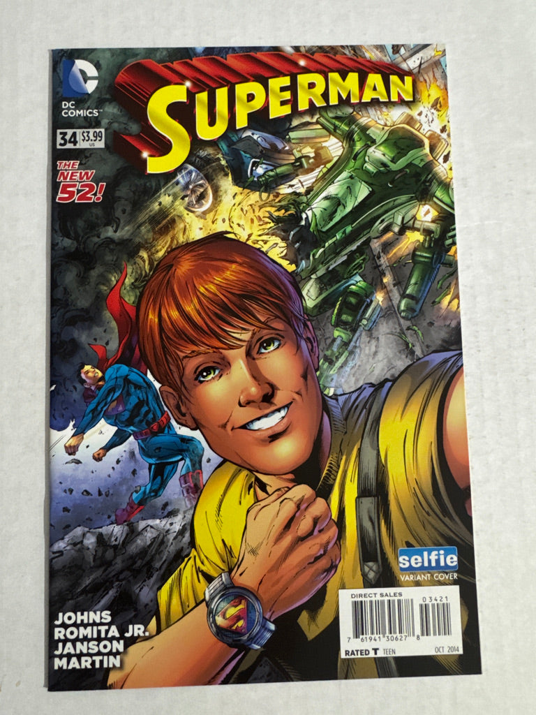 SUPERMAN #34 Vol 3 NM- Bryan Hitch Selfie Variant