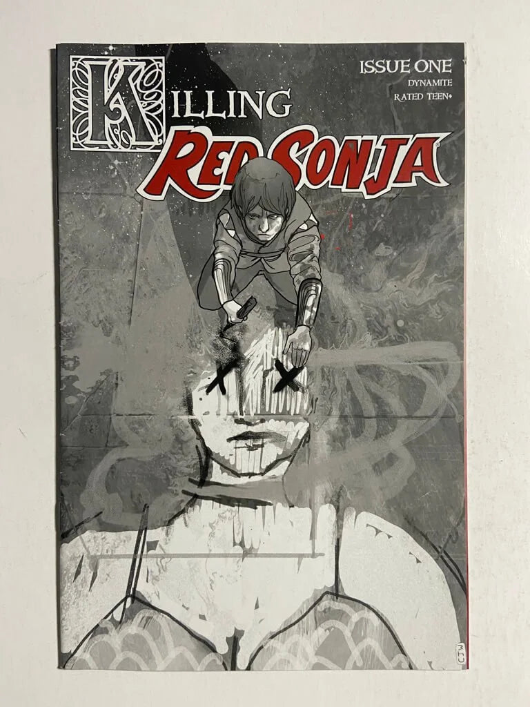 KILLING RED SONJA #1 1:10 Christian Ward B/W Variant (Copy)