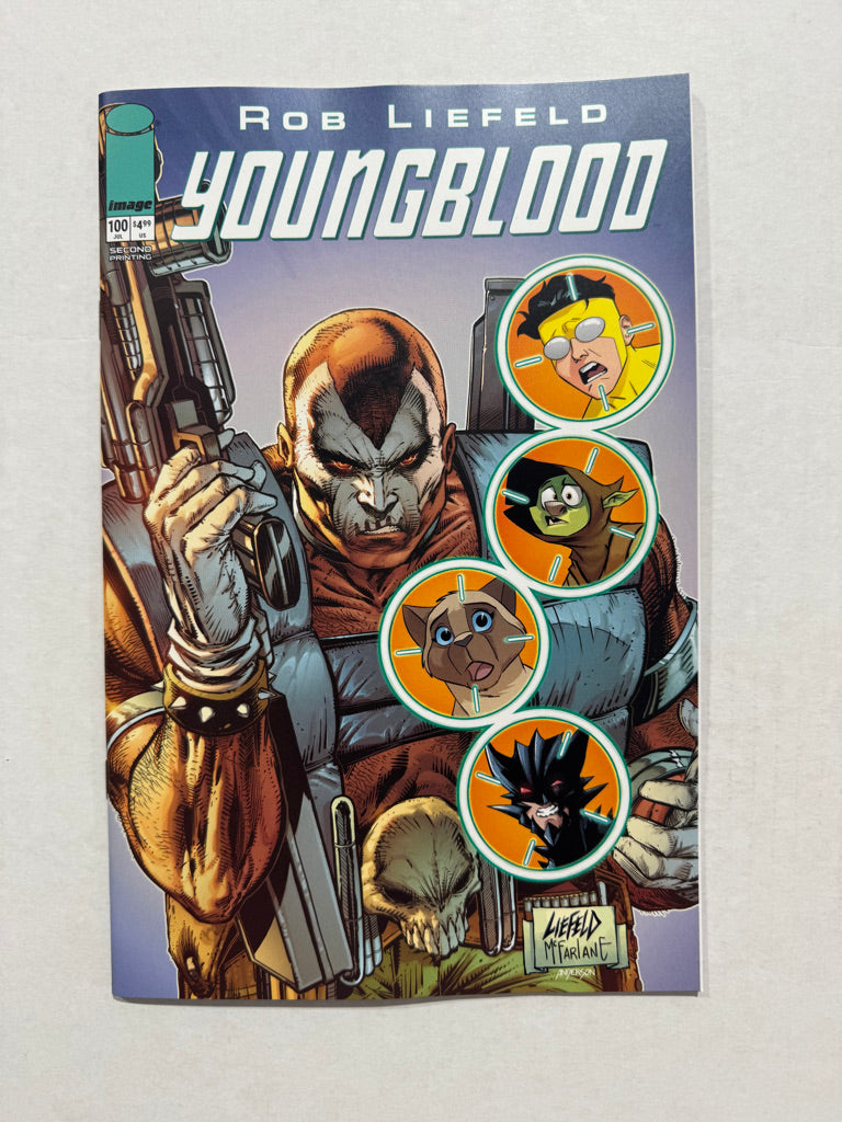 YOUNGBLOOD #100 NM 2nd Print Liefeld McFarlane Variant