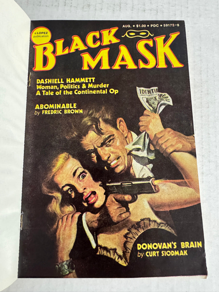 BLACK MASK Vol 1 #1 PULP 1974 Reproduction VF