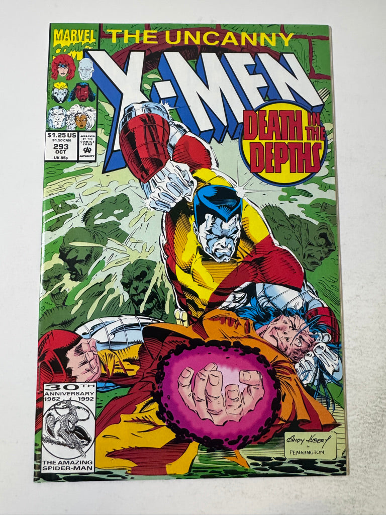 UNCANNY X-MEN #293 NM Andy Kubert Cover